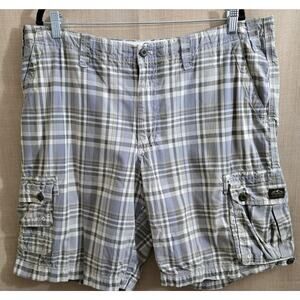 Eddie Bauer‎ Men's 100% Cotton Cargo Shorts Size 38 Pockets Multi Color EUC